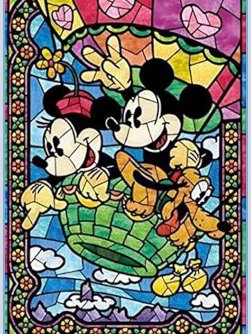 Disney Mickey Mouse and Minnie Mouse Diamond Art Kit for Adults, 5D DIY